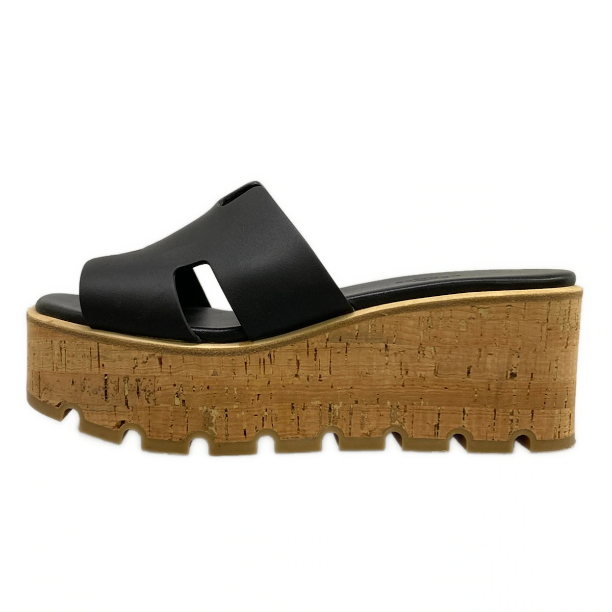 Hermes Black Leather Women's Sandals #334511h12b